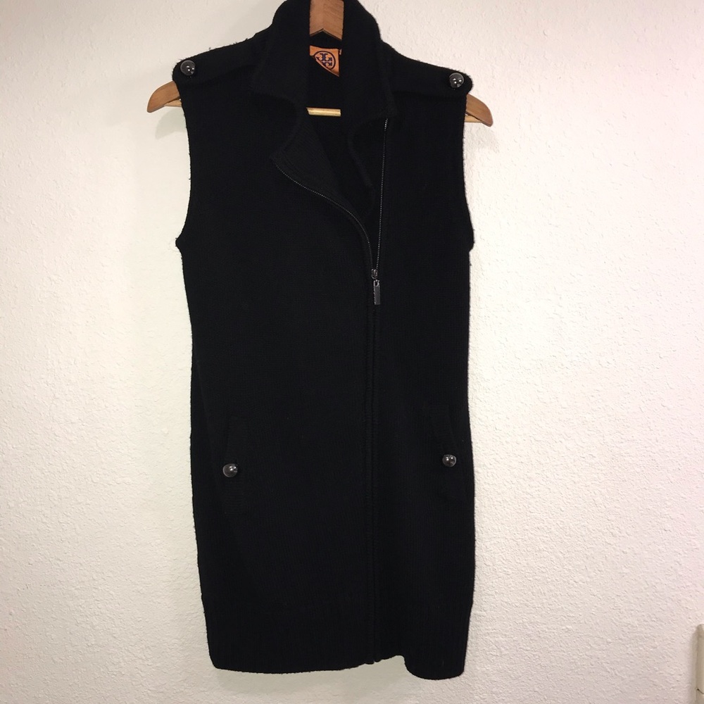 Tory Burch Knit Black Wool Dress